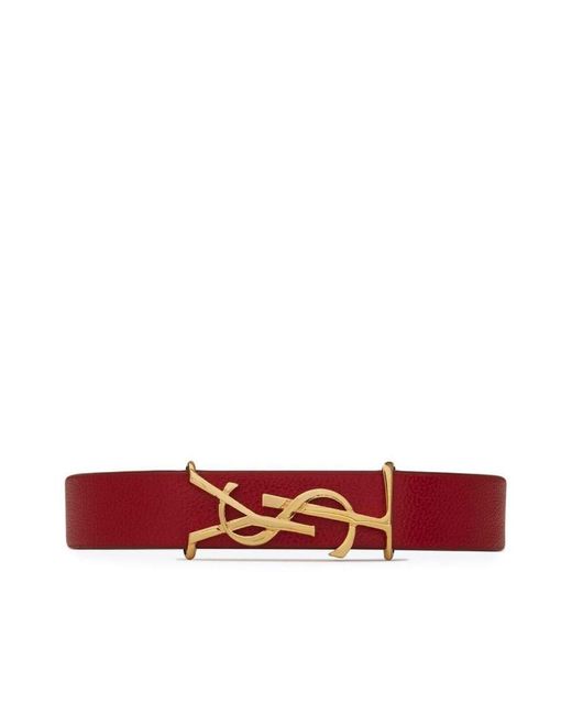 Saint Laurent Red Bracelets
