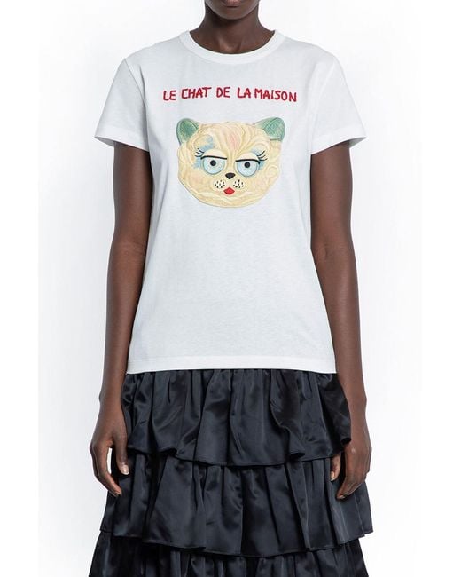 Valentino Garavani White T-Shirts & Tank Tops