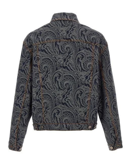 Etro Gray Paisley Jacket for men