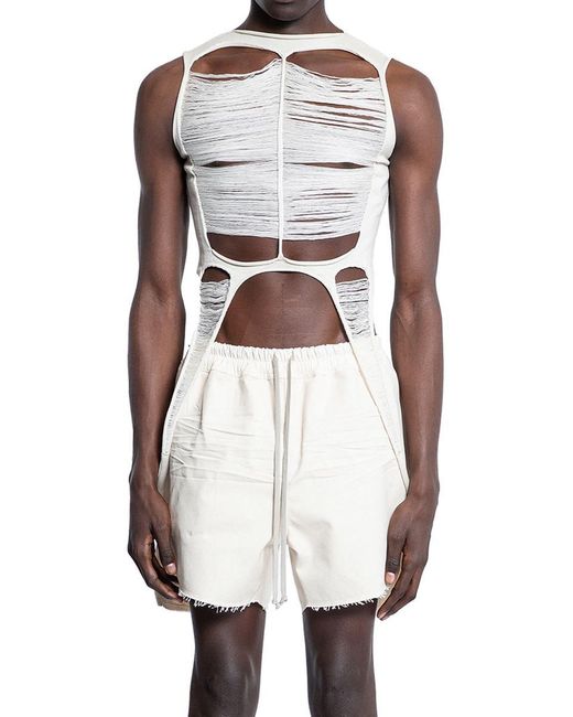 Rick Owens White Tank Tops for men