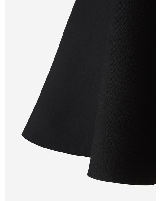 Alaïa Black Wool Skater Skirt