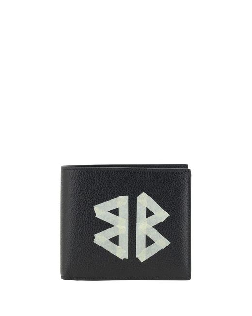 Balenciaga Black Leather Wallet for men