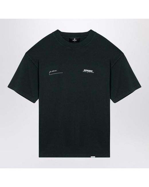 Represent Black Forest T-Shirt With Logo for men