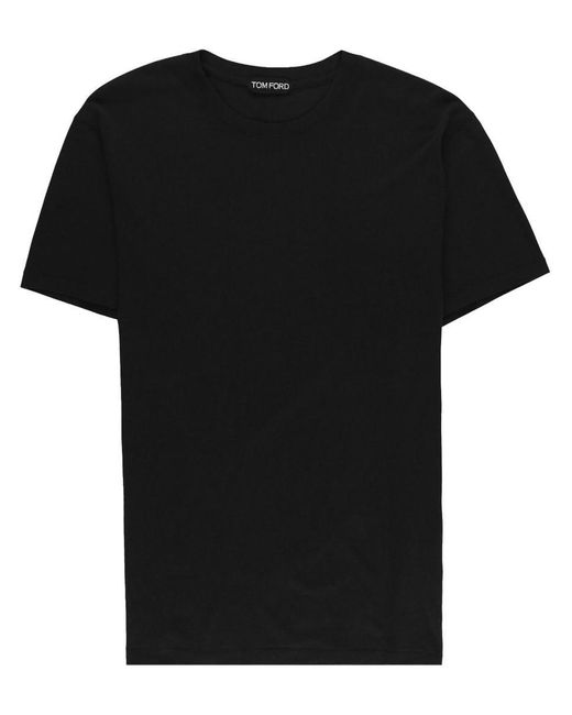 Tom Ford Black Cotton Blend T-shirt for men