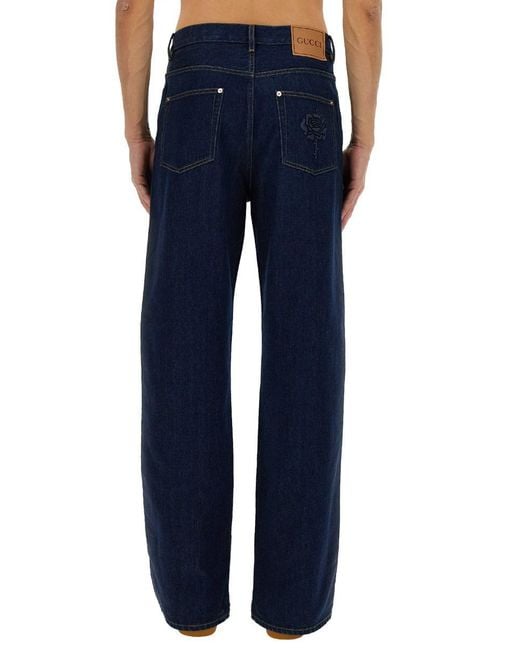 Gucci Blue Denim Pants for men