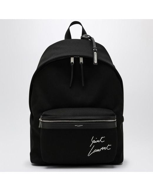 Saint laurent black backpack outlet