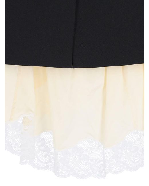 Balenciaga Black 'lingerie Tailored' Midi Skirt