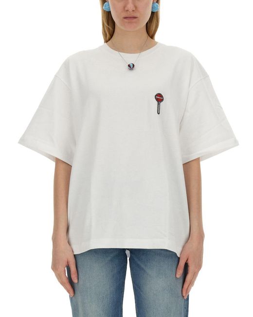 Fiorucci White Lollipop Print T-Shirt