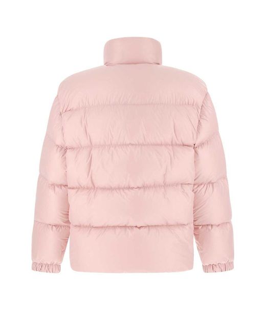 Prada Pink Re-nylon Hooded Down Jacket
