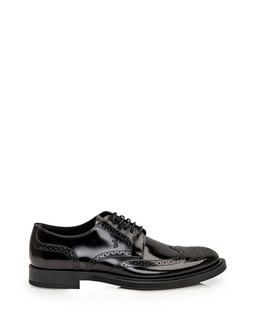 Tod's Black Laced Derby for men