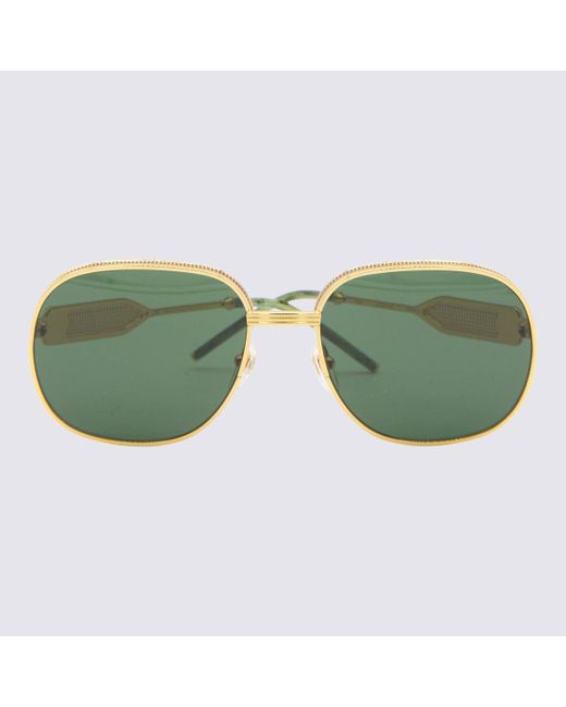 Casablancabrand Green Gold-tone Sunglasses for men