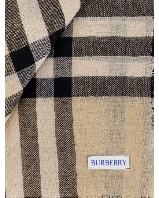 Burberry Natural Scarfs for men