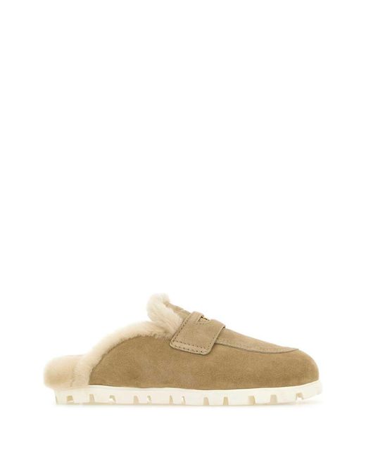 Miu Miu Multicolor Suede Slippers