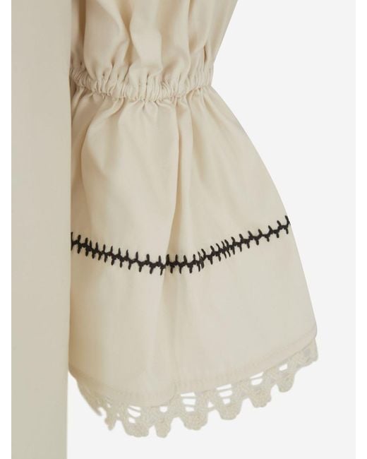 Max Mara White Embroidered Mini Dress
