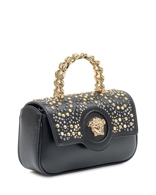 Versace Blue Mini Top Handle