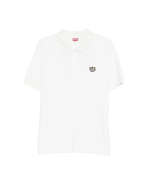 KENZO White Polo Shirts for men