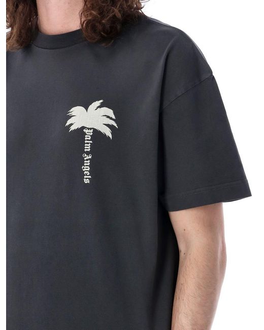 Palm Angels Black The Palm Gd T-Shirt for men