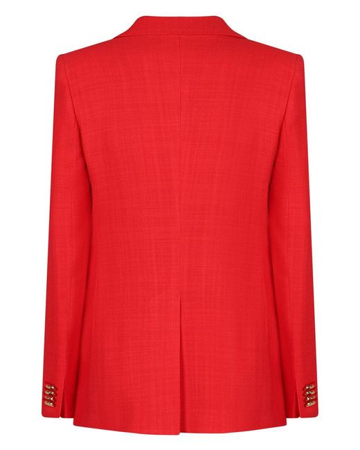 Tagliatore Red Single-Breasted Two-Button Jacket