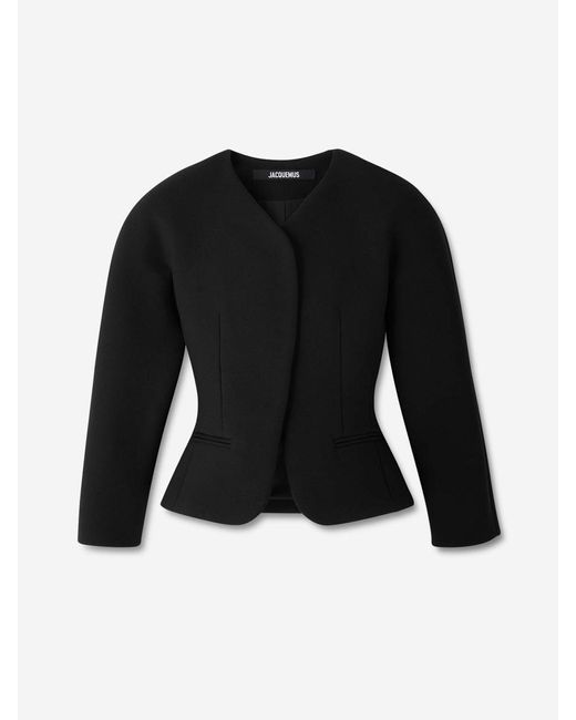 Jacquemus Black Wool Oval Jacket