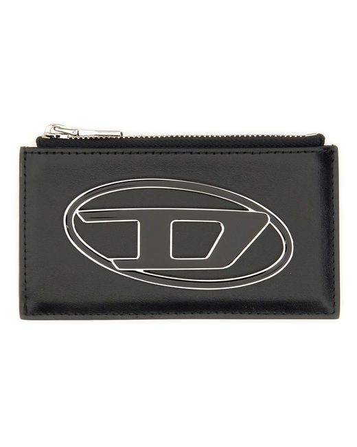 DIESEL Black Card Holder "1Dr Iii"