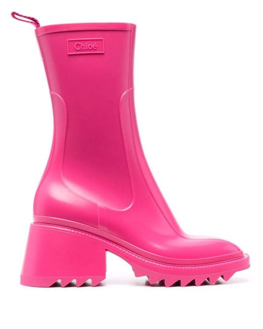 Chloé Pink Chloè Boots Fuchsia