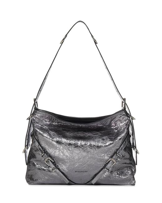 Givenchy Gray Voyou Medium Shoulder Bag