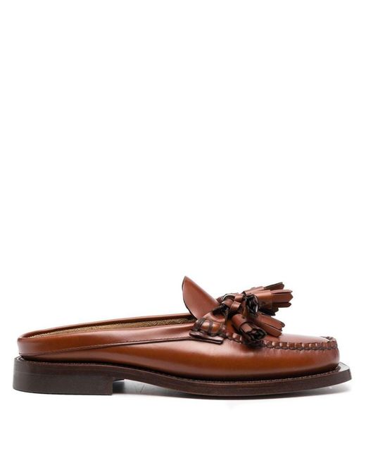 Hereu Cairel Slip-on Leather Loafers in Brown | Lyst