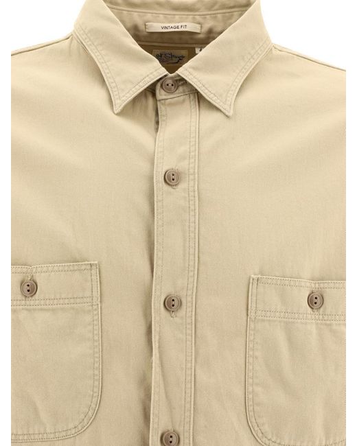 Orslow Natural "Twill Work" Shirt for men