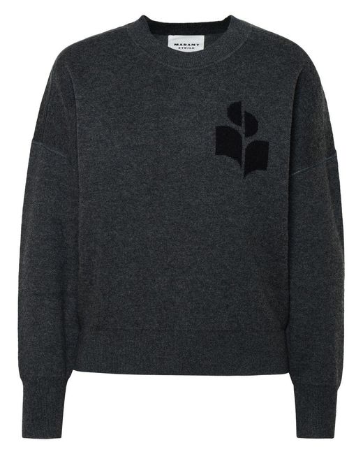 Isabel Marant Black Wool Blend 'Atlee' Sweater