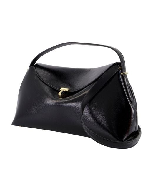 TOTEME T-lock Naplack Top Handle Purse in Black Lyst UK