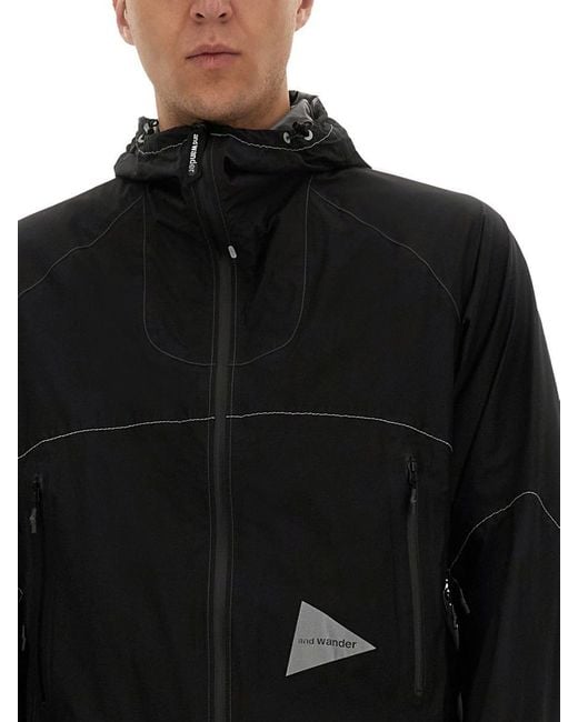And Wander Black 3L Ul" Jacket for men