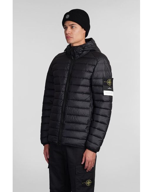 Black stone island bubble jacket 2025