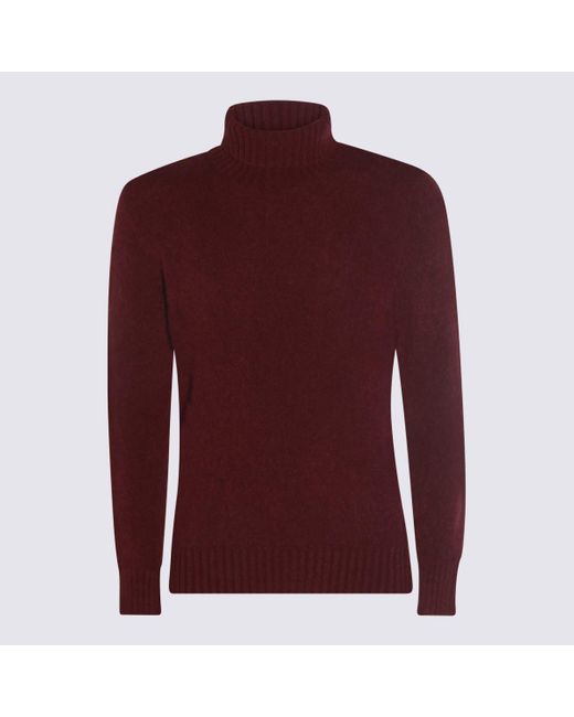 Piacenza 1733 Red Dark Wool Knitwear for men