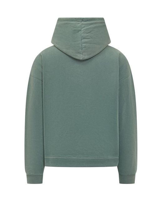 DSquared² Green Hoodie With Heritage Print for men