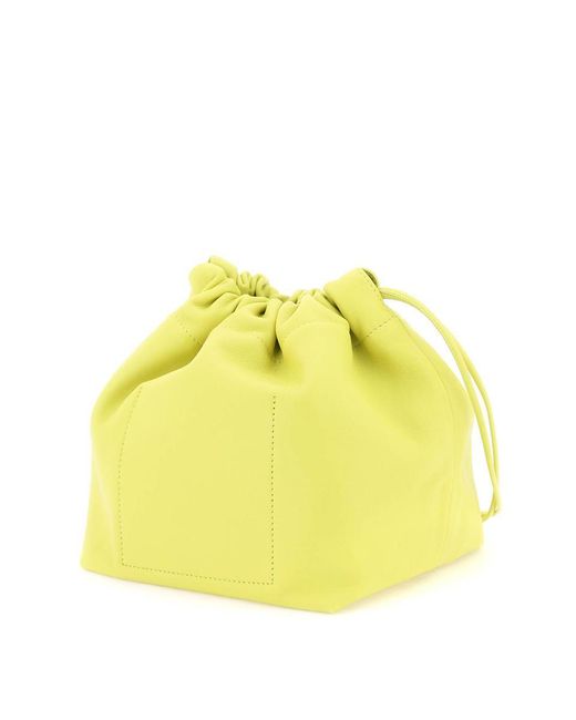 Jil Sander Yellow Dumpling Bucket Bag
