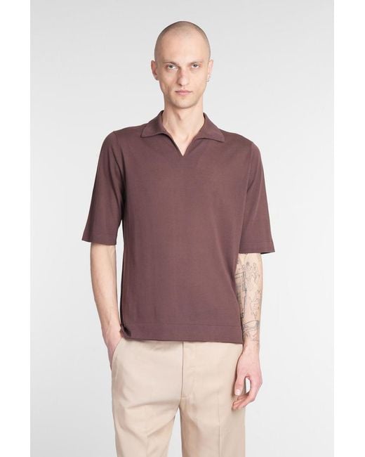 Ballantyne Purple Polo for men