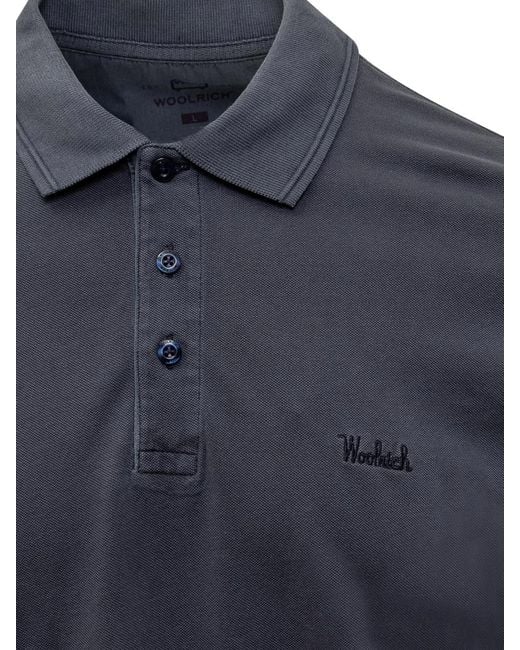 Woolrich Blue Mackinack Polo for men