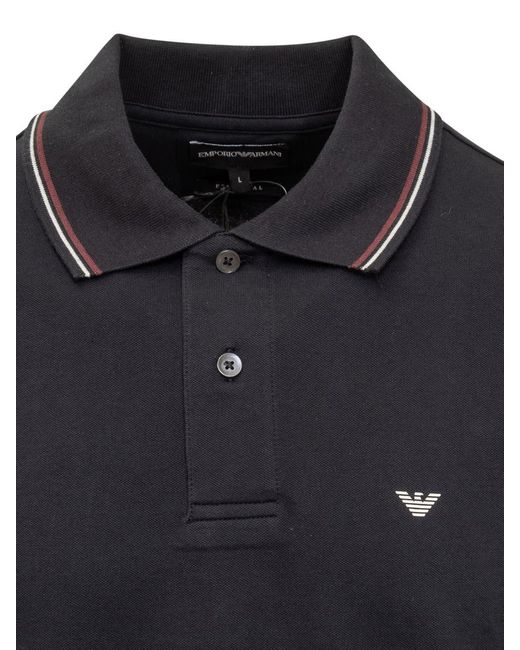 Emporio Armani Black Polo for men