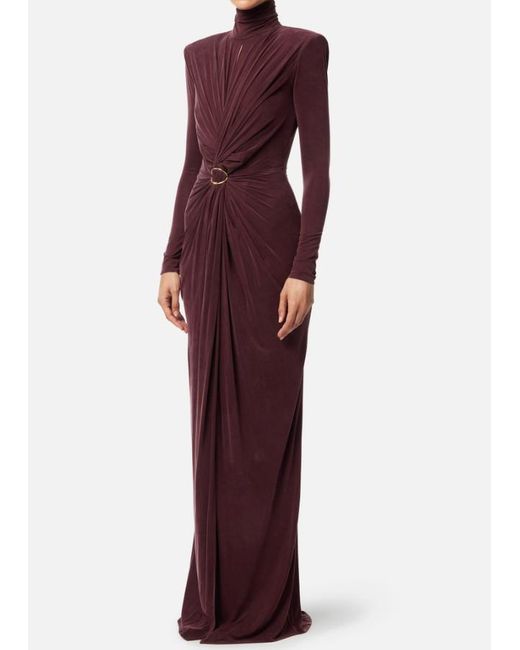 Elisabetta Franchi Purple Dresses