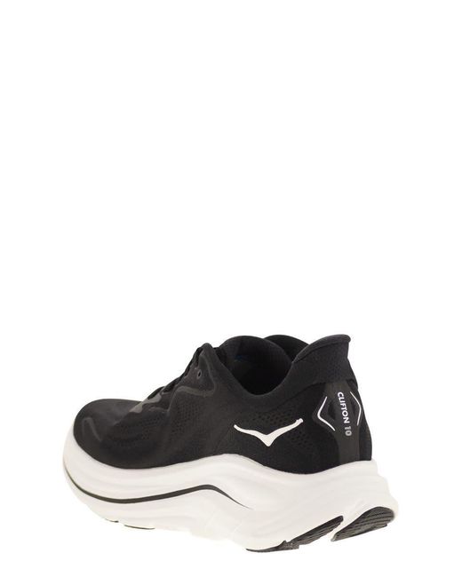 Hoka One One Black Clifton 10 for men