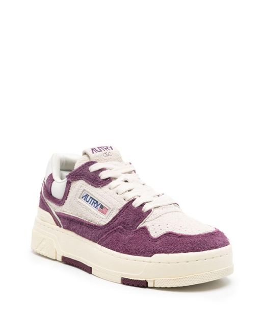 Autry Pink Sneakers With Textured Upper And Sole