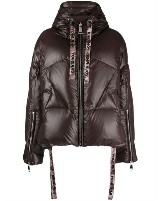 Khrisjoy Black Khris Iconic Quilted Hooded Jacket
