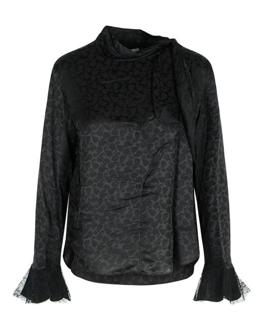 Isabel Marant Black Raphaella Blouse