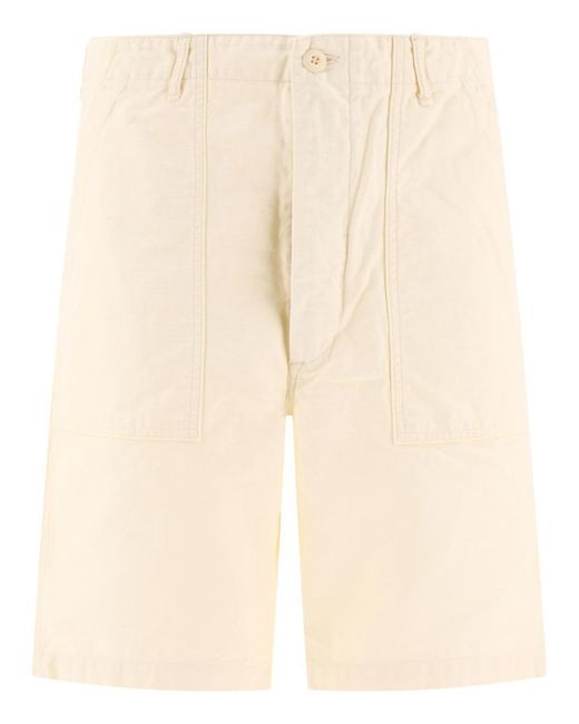 Orslow Natural "Us Army Fatigue" Shorts for men