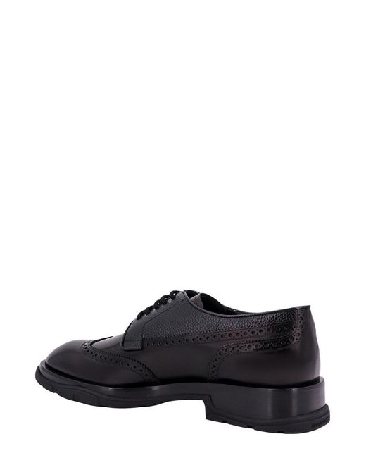 Alexander McQueen Black Lace-Up Shoe for men