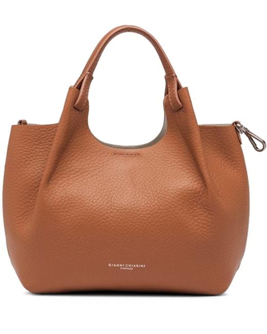 Gianni Chiarini Brown Dua Leather Handbag