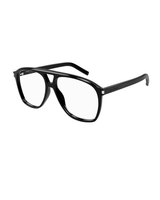 Saint Laurent Black Sl 596 Dune Linea New Wave Eyeglasses