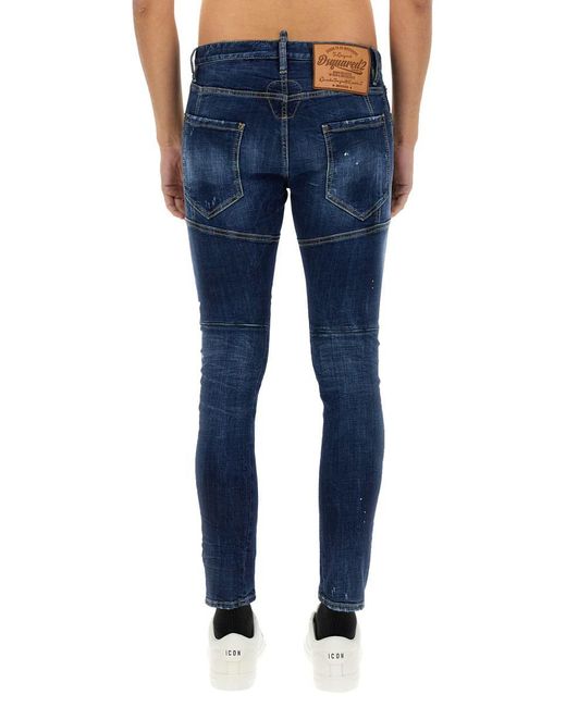 DSquared² Blue Perfect Clean Wash Tidy Biker Jeans 48 for men