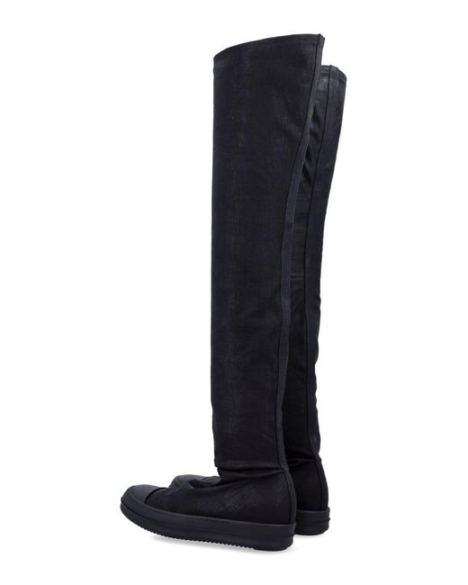 Rick Owens Black High Sock Sneaks