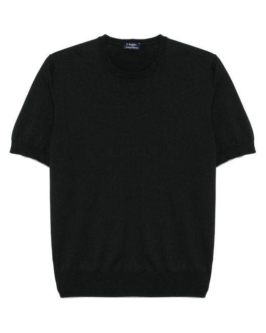 Barba Napoli Black T-Shirts And Polos for men